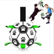 Load image into Gallery viewer, Dog Toys Interactive Pet Football Toys with Grab Tabs Outdoor training Soccer
