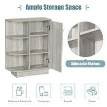 Load image into Gallery viewer, Open Style Shelf Cabinet with Adjustable Plates Ample Storage Space Easy to Assemble, Gray
