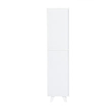 Load image into Gallery viewer, Tall Cabinet, Wooden Slim Floor Cabinet with Shelves &amp; Drawer, White
