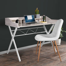 Load image into Gallery viewer, 3.3\&quot; Computer Desk With 3 Open Cubbies - Beige &amp; WHITE
