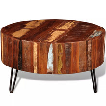 Load image into Gallery viewer, Coffee Table Solid Reclaimed Wood Round
