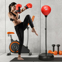 Load image into Gallery viewer, Both Adults And Kids Hand-Eye Coordination Ability Adjustable Height Boxing Punching Bag Stand Set
