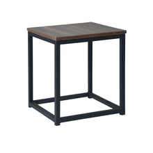Load image into Gallery viewer, End Table/Side Table/Night Stand, Upgrade Version with Metal Frame Box - dark brown
