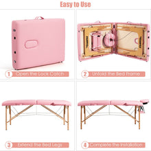 Load image into Gallery viewer, Portable Adjustable Facial Spa Bed with Carry Case
