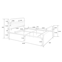 Load image into Gallery viewer, Metal Bed Frame Queen Size Standerd Bed Frame
