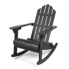 Load image into Gallery viewer, Outdoor lounging hollywood adirondack gray rocking chair
