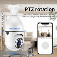 Load image into Gallery viewer, Pet camera E27 Surveillance Camera LED Light Bulb Socket 360° 2.4G WiFi Security Protection 1080P Spotlight Automatic Human Tracking
