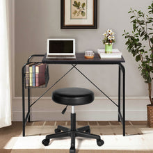 Load image into Gallery viewer, 31.5&quot; Computer Desk/ Home office desk With Wire Storage Basket - walnut &amp; black

