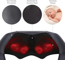Load image into Gallery viewer, Neck And Shoulder Massage Shiatsu Back Massager With Optional Heat And 3 Intensity Adjustable For Muscle Pain Relief
