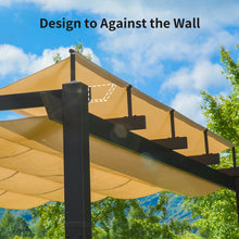 Load image into Gallery viewer, Outdoor Living  Outdoor Retractable Pergola with Weather-Resistant Canopy Aluminum Gar
