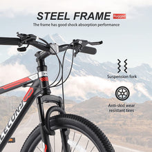 Load image into Gallery viewer, S26102 Elecony 26 Inch Mountain Bike; Shimano 21 Speeds with Mechanical Disc Brakes; High-Carbon Steel Frame; Suspension MTB Bikes Mountain Bicycle for Adult &amp; Teenagers
