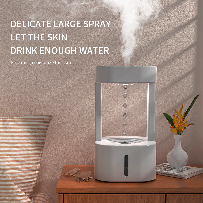 2023 New Creative Anti-gravity Water Drop Humidifier Air Conditioning Mist Spray Remote Control Household Quiet Bedroom Office With 580ML Water Tank