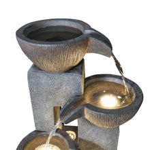 Load image into Gallery viewer, 39inches Outdoor Water Fountains with LED Lights for Garden Decor
