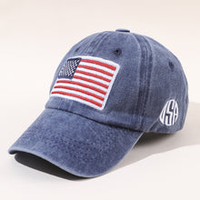 Load image into Gallery viewer, New baseball hat washed and made old letters peaked cap tide men and women American flag cotton multicolor hat
