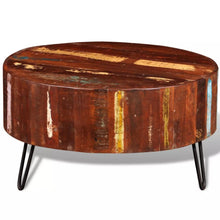 Load image into Gallery viewer, Coffee Table Solid Reclaimed Wood Round
