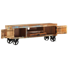 Load image into Gallery viewer, TV Cabinet with Wheels 43.3&quot;x11.8&quot;x14.6&quot; Solid Reclaimed Wood
