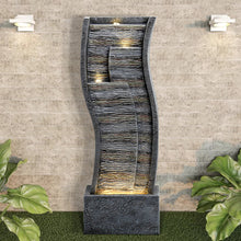 Load image into Gallery viewer, 39.3inches Indoor Outdoor Fountain with LED Lights
