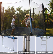 Load image into Gallery viewer, 12 FT Trampoline For Kids And Family Outdoor Trampoline With Safety Enclosure Net, Ladder And Spring Cover - Backyard Bounce Jump Have Fun
