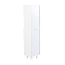 Load image into Gallery viewer, Tall Cabinet, Wooden Slim Floor Cabinet with Shelves &amp; Drawer, White
