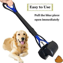 Load image into Gallery viewer, Poop Scooper for Dog Jaw Clamp Heavy Duty Long Handle Poop Scooper for Dog Pet Cat for Grass Gravel Pick pet pooper collector
