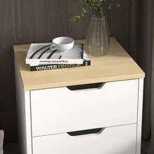 Load image into Gallery viewer, 18.9&#39;&#39; Tall 2 - Drawer Nightstand in White/Beige
