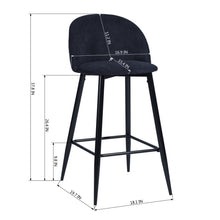 Load image into Gallery viewer, 37.8\&quot;H 2-Piece Bar Stools/Pub Kitchen Chairs (Set of 2)
