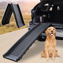 Load image into Gallery viewer, Dog Ramp for Small Large Dogs, Folding SUV Car Ramp, Portable Pet Ramp, Hold up to 165 lbs, Black
