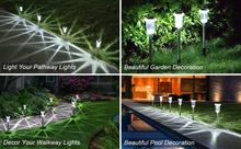 Load image into Gallery viewer, Solar Pathway Lights, Solar Garden Lights Outdoor White, Waterproof Led Path Lights for Yard, Patio, Landscape, Walkway
