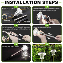 Load image into Gallery viewer, Solar Pathway Lights, Solar Garden Lights Outdoor White, Waterproof Led Path Lights for Yard, Patio, Landscape, Walkway

