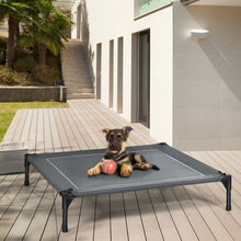 Load image into Gallery viewer, Portable Elevated Outdoor Pet Bed with Removable Canopy Shade
