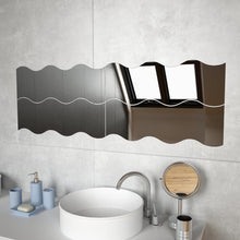 Load image into Gallery viewer, Wall Mirrors 4 pcs 23.6&quot;x7.3&quot; cm Wave Glass
