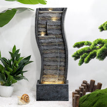 Load image into Gallery viewer, 39.3inches Indoor Outdoor Fountain with LED Lights
