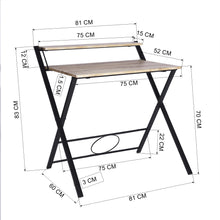 Load image into Gallery viewer, 29.6\&quot; foldable desk with tier
