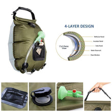 Load image into Gallery viewer, Outdoor Solar Concentrating Bath Bag Portable Shower Bag 20l Camping Shower Bath Water Bag
