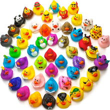 Load image into Gallery viewer, Assorted Rubber Ducks Toy Duckies for Kids and Toddlers;  Bath Birthday Baby Showers Classroom;  Summer Beach and Pool Activity;  2&quot; Inches (Multiple attribute)
