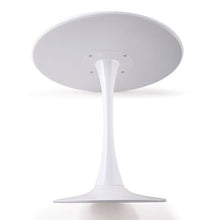 Load image into Gallery viewer, 31.5\&quot;H White Tulip Table Mid-Century Dining Table with Round MDF Table Top;  Pedestal Dining Table;  End Table Leisure Coffee Table XH
