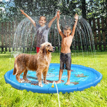 Load image into Gallery viewer, Splash Pad Large Sprinkler Play Mat Fun for Kids, Thicker Summer Outdoor Water Toys Toddler Pool for 3-12 Years Old Children Boys &amp; Girls
