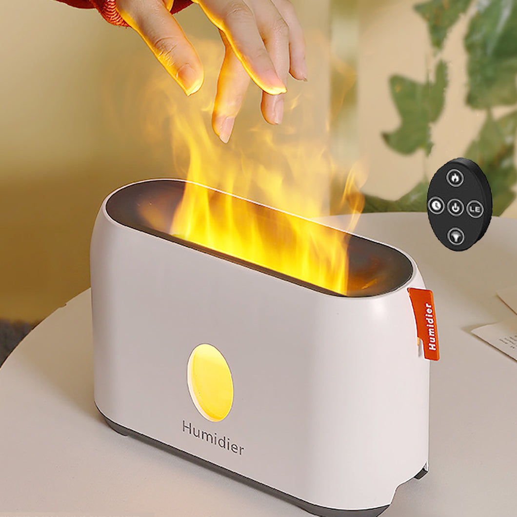 200ml Flame Humidifier Flame Lights Aroma Diffusers 3D Flame Air Humidifier Ultrasonic Oil Diffuser