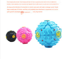 Load image into Gallery viewer, Dog sound toy ball The leaked food ball makes strange sound; the leaked food ball; the dog feeder
