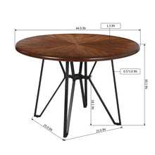 Load image into Gallery viewer, 40&quot; Round Mid Century Centiar Dining Room Table, Bar Table Brown
