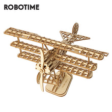 Load image into Gallery viewer, Robotime DIY 3D Wooden Puzzle Toys Assembly Model Toys Plane Merry Go Round Ferris Wheel Toys for Children TG301
