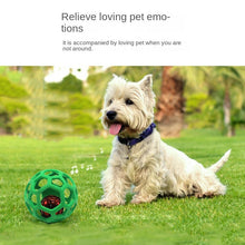 Load image into Gallery viewer, Dog toy hollow ball bite-resistant elastic rubber ball bell pet toy; Jingle Bell Toy Ball
