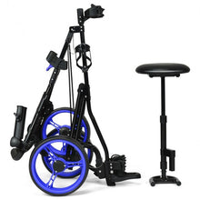 Load image into Gallery viewer, Outdoor Recreation Games 3 Wheels Foldable Push Pull Golf Trolley
